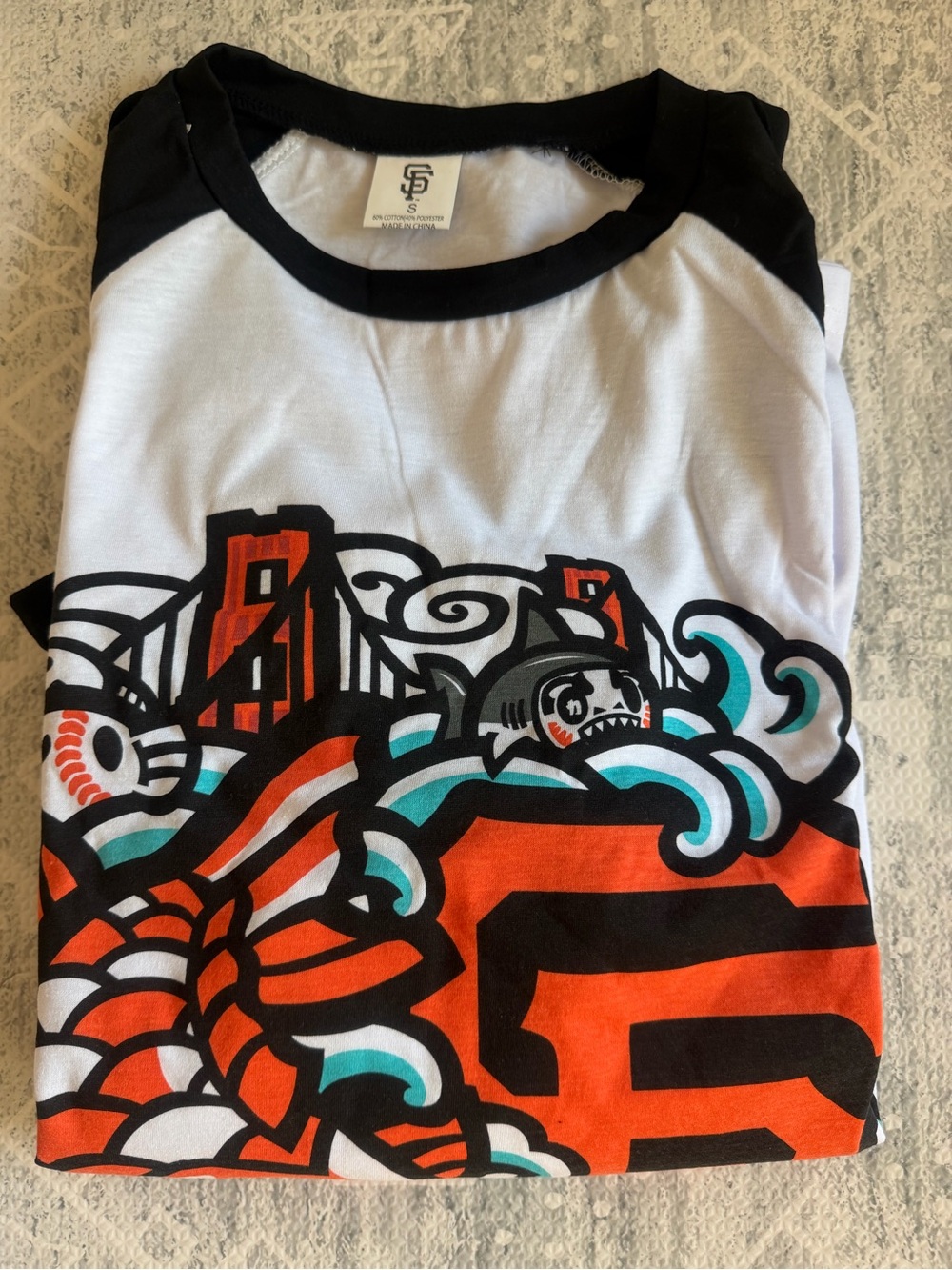 San Francisco Giants, Sumofish Collab Raglan Long Sleeve Tee unisex